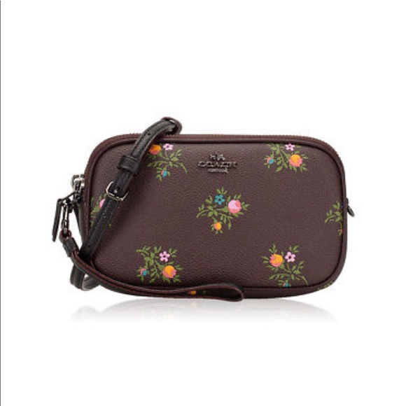 Rare Rose Oxblood Floral Coach Bag NWOT - Picture 4 of 8